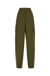 Pantalone in misto cotone verde oliva -  | Wise