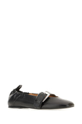 Ballerine Buckle Strap in simil pelle nera -  | Wise