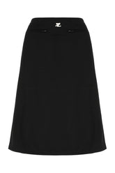 Gonna in poliestere nero -  | Wise