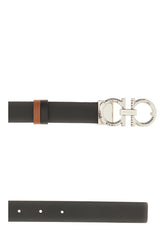 Cintura reversibile in pelle nera -  | Wise