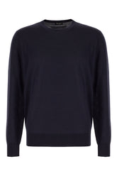 Maglione in misto cashmere blu notte -  | Wise