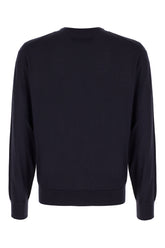 Maglione in misto cashmere blu notte -  | Wise