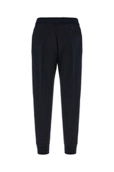 Midnight blue stretch cotton joggers -  | Wise
