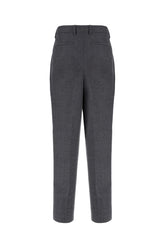 Pantalone in lana grigio scuro -  | Wise