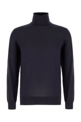Maglione in misto cashmere blu notte -  | Wise