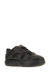 Black nappa leather Puffer sneakers -  | Wise