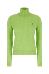 Maglione in misto lana verde fluo -  | Wise