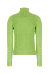Maglione in misto lana verde fluo -  | Wise