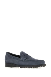 Mocassini in pelle scamosciata blu navy -  | Wise