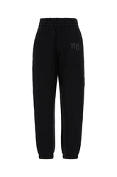 Pantalone jogging in cotone nero -  | Wise