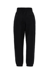 Pantalone jogging in cotone nero -  | Wise