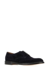 Scarpe stringate in pelle scamosciata blu notte -  | Wise