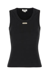 Top in cotone nero -  | Wise