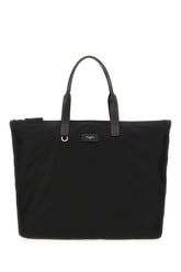 Black nylon shopping bag -  | Wise