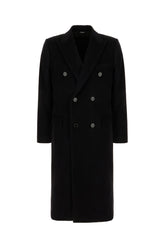 Cappotto in misto lana nera -  | Wise