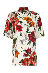 Printed stretch silk shirt -  | Wise