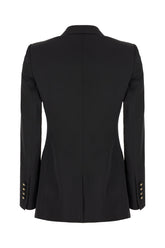 Giacca in lana stretch nera -  | Wise