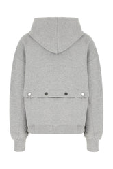 Felpa in cotone stretch grigio melangé -  | Wise