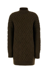 Abito maglione in misto lana fango -  | Wise