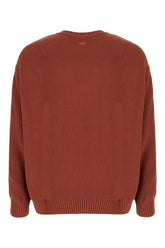 Maglione in cotone mattone -  | Wise