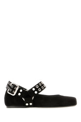 Ballerine in pelle scamosciata nere -  | Wise