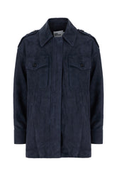 Giubbino in poliestere blu navy -  | Wise