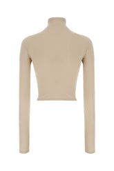 Top in nylon stretch cappuccino -  | Wise