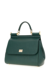 Borsa a mano Sicily grande in pelle verde scuro -  | Wise