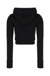 Felpa in misto cotone nero -  | Wise