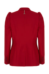 Giacca in misto lana stretch rossa -  | Wise