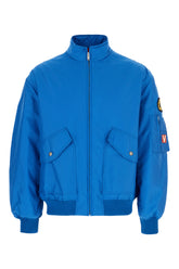 Bomber imbottito in nylon azzurro -  | Wise