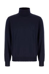 Maglione in lana blu notte -  | Wise