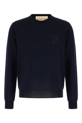 Maglione in lana blu navy -  | Wise