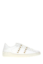 White leather Rockstud sneakers -  | Wise