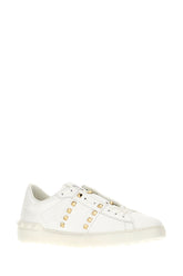 White leather Rockstud sneakers -  | Wise