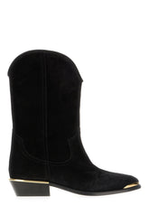 Stivaletti in pelle scamosciata nera -  | Wise