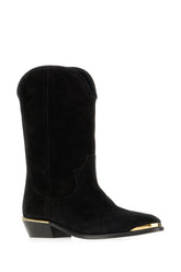 Stivaletti in pelle scamosciata nera -  | Wise