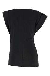 Top in cotone nero -  | Wise