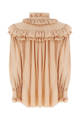 Skin pink silk blouse -  | Wise