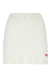 Gonna in misto lana avorio -  | Wise