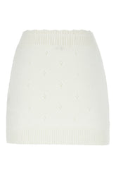 Gonna in misto lana avorio -  | Wise