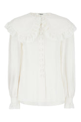 Ivory silk blouse -  | Wise