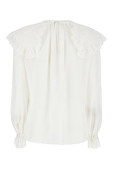 Ivory silk blouse -  | Wise