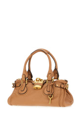 Beige leather Paddington shoulder bag -  | Wise