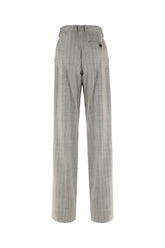 Pantalone in lana stretch ricamato -  | Wise
