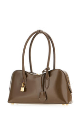 Borsa a spalla in simil pelle marrone -  | Wise