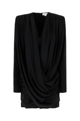 Abito in misto acetato nero -  | Wise