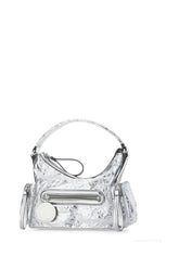 Silver polyester small Dartmoor handbag -  | Wise