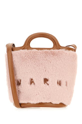 Pink eco fur handbag -  | Wise