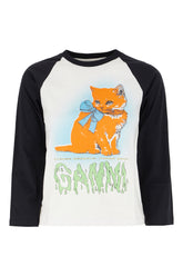 Two-tone cotton t-shirt -  | Wise